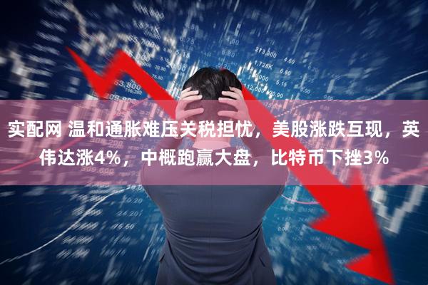 实配网 温和通胀难压关税担忧,美股涨跌互现,英伟达涨4%,中概跑赢大盘,比特币下挫3%